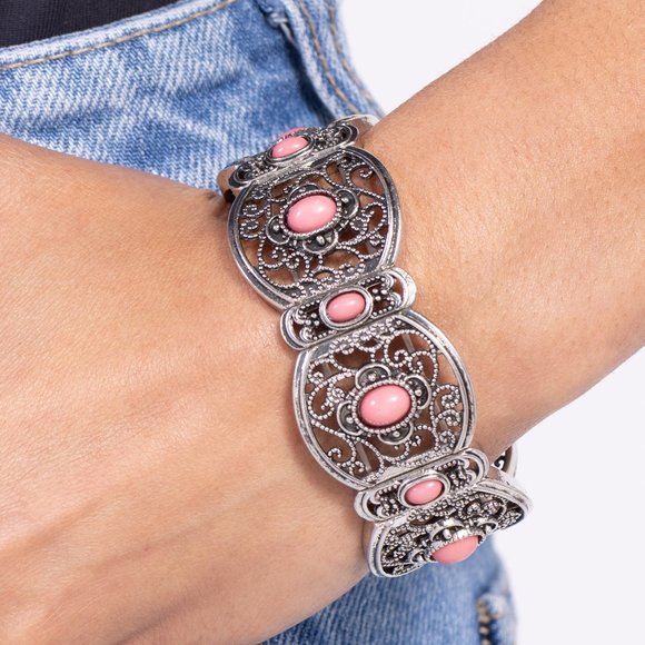 paparazzi Jewelry - Ventura Vineyards - Pink Bracelet